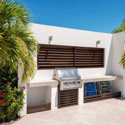 BBQ and beach chairs