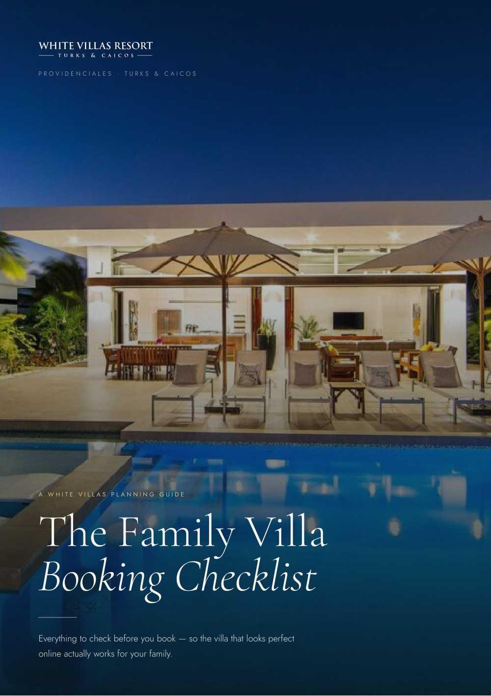 The Family Villa Booking Checklist by White Villas