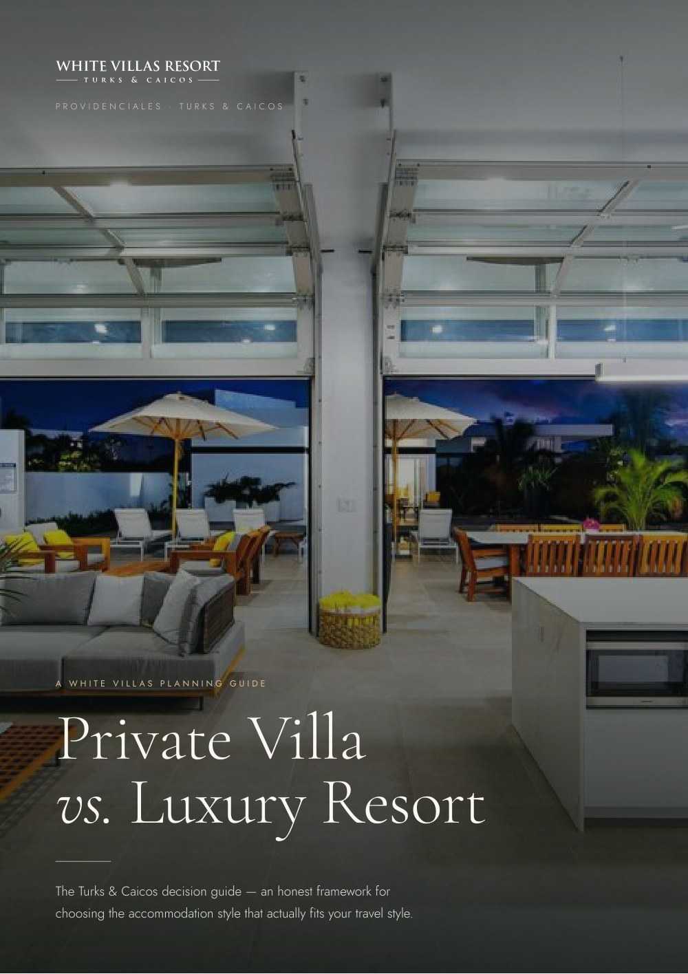 Private Villa vs Luxury Resort guide by White Villas