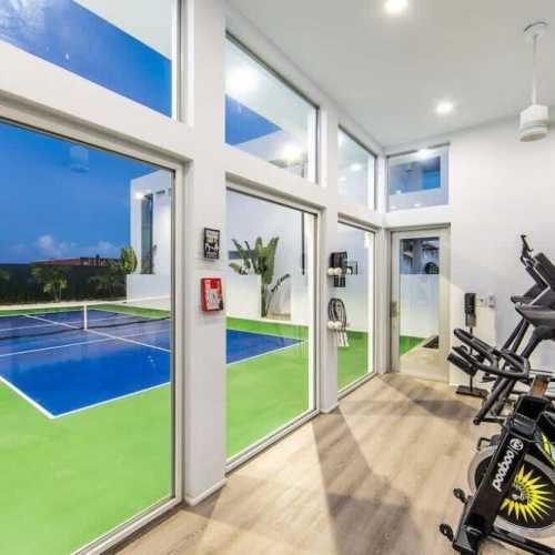 White Villas' unique amenities: gym