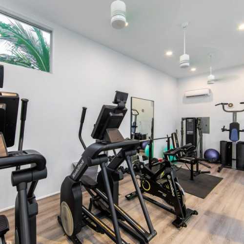 White Villas' unique amenities: gym