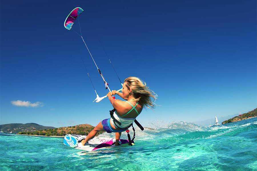 kitesurfing