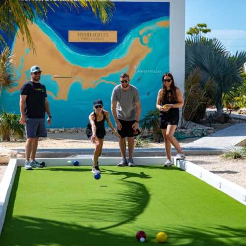 White Villas' unique amenities: Bocci ball