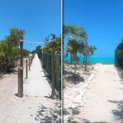 In 3 minutes, you're on the beach