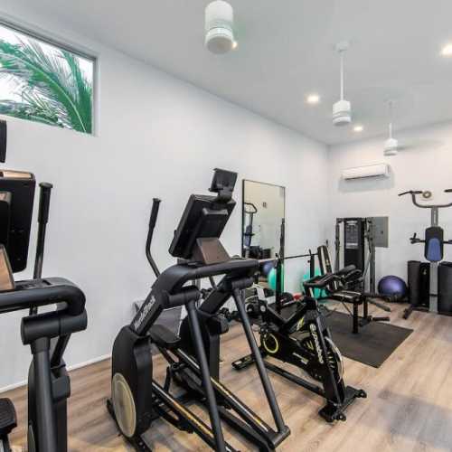 White Villas' unique amenities: gym