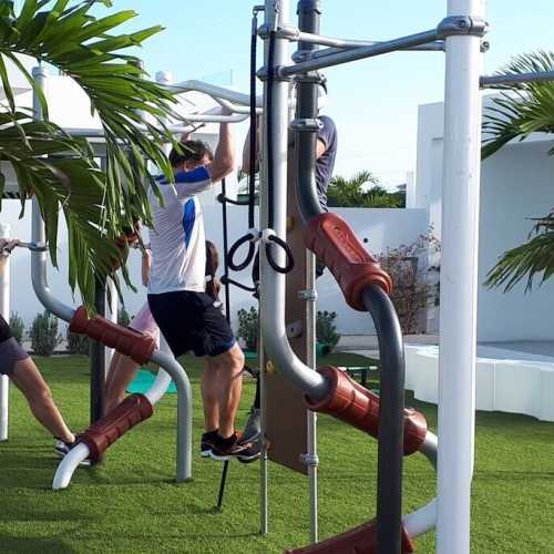 Take advantage of our playground/outdoor gym