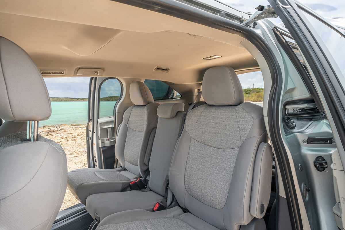 sienna interior back seats