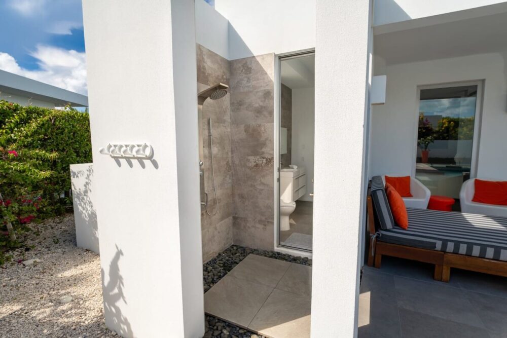 ...leading to bathroom
