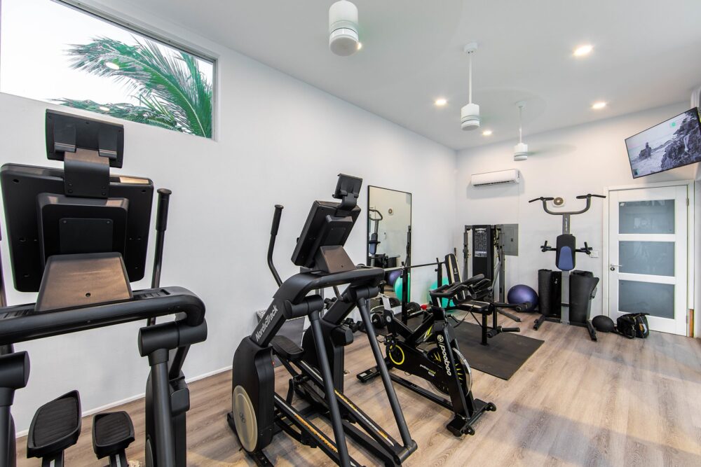 White Villas' unique amenities: gym