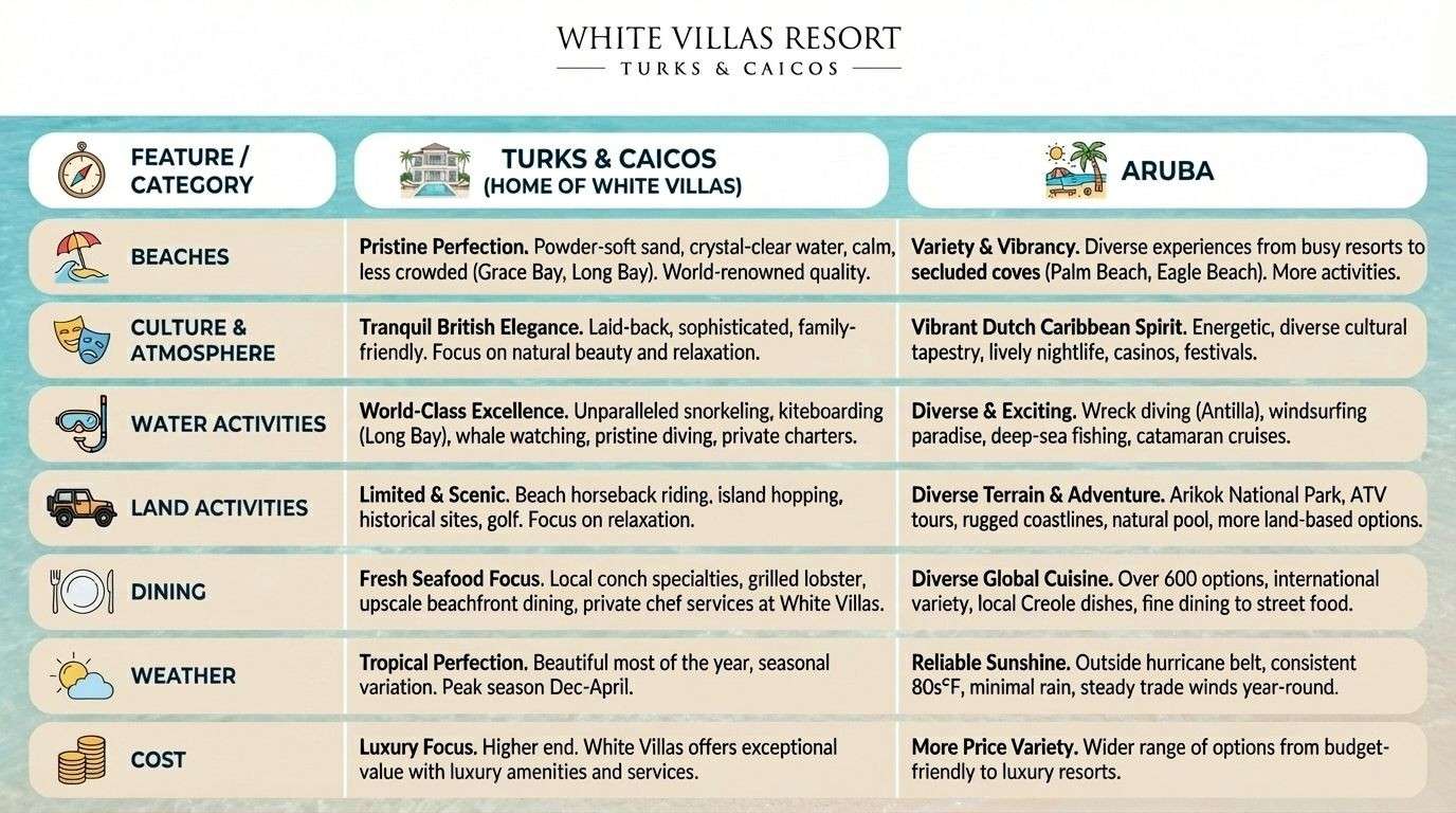 At a Glance: Islands Comparison Table
