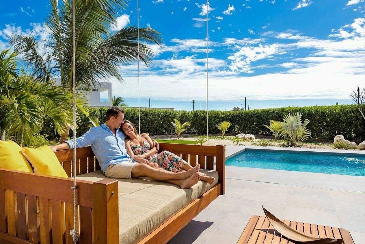 Couple at White Villas