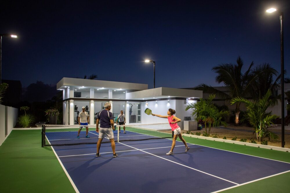 White Villas' unique amenities: Pickle court