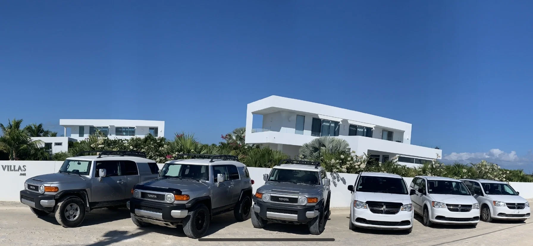 White Villas's vehicles