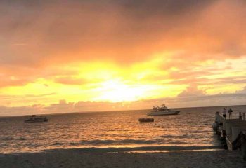 Sunsets on Grace bay are exquisite for those staying at Beaches, Club Med or Alexandra Resort