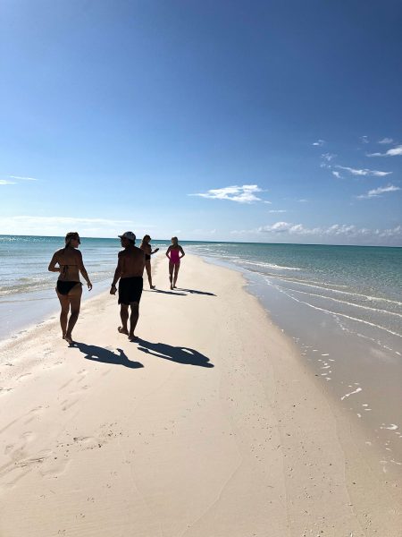 walk in the sand Turks and Caicos